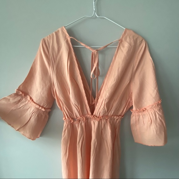 🍑 Peachy ruffle midi dress - Picture 8 of 8